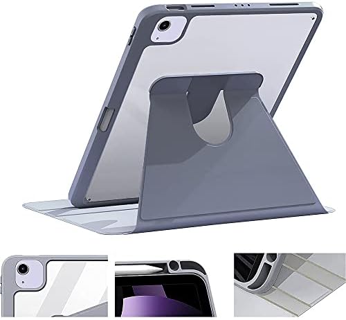 SaharaCase Forgó Folio tok Apple iPad Air 10.9 (5. Generációs 2022) [Ütésálló Lökhárító] Masszív Védelem Antislip Markolat