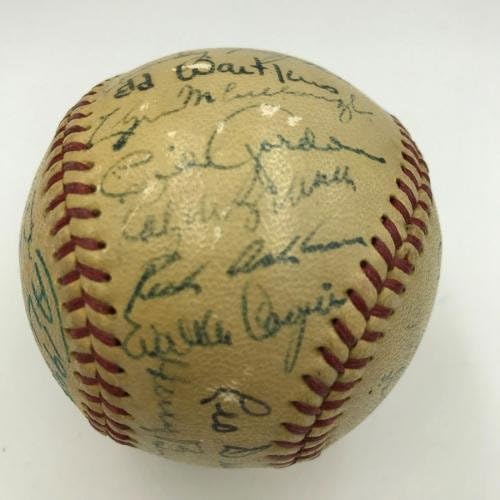 1948 All Star Játék a Nemzeti Csapatban Aláírt Baseball W/Stan Musial PSA DNS - Dedikált Baseball
