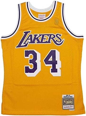 Mitchell & Ness-I Los Angeles Lakers Férfi Jersey 34 Shaquille O ' Neal Swingman