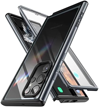 SUPCASE Szélén XT Sorozat tok Samsung Galaxy S23 Ultra 5G (2023), Vékony Keret, Átlátszó védőtok, Beépített képernyővédő