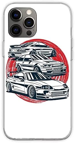 Telefon tok Kompatibilis az iPhone SE 2022/2020/8/7 (4.7) az Ügy JDM Racing 34 Legendák GTR Sport Ég Legénység Rx7 Tiszta
