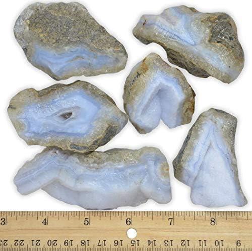 Hipnotikus Drágaköveket Anyagok: 5 kg Ömlesztett Kemény Jeges Kék Csipke Achát Kő a Namíbia - Nyers Természetes Kristályok,