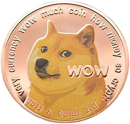 Megemlékező coins1oz Dogecoin Emlékérme Aranyozott Doge Érme Cryptocurrency2021 Limitált szériás Gyűjthető Érme védőtok