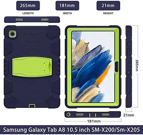 Tablet PC Esetben Ütésálló Esetben Kompatibilis a Samsung Galaxy Tab A8 10.5 hüvelyk 2021 (SM-X200/X205) Gyerekek Esetében,