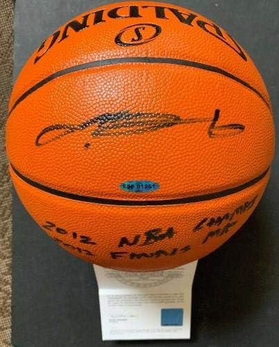 Lebron James Aláírt Spalding NBA Kosárlabda 2012 NBA-Döntő Mvp Auto uda vagy Coa - Dedikált Kosárlabda