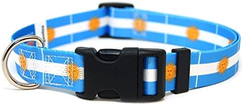 Argentína Nyakörv | Argentína Zászló | gyorskioldó Csattal | Made in NJ, USA | a Kis Kutyák