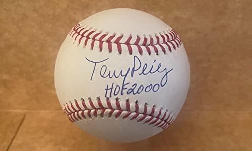 Tony Perez Hof 2000 Vörösök Aláírt Auto M. l. Baseball Szövetség Wit560338 - Dedikált Baseball