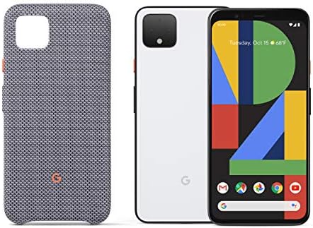 A Google Pixel 4 XL - Nyilvánvalóan Fehér - 128GB - Nyitva Pixel 4 XL Ügy, Kicsit Füstös