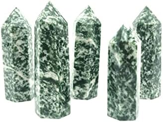 ERTIUJG HUSONG312 3PCS Természetes Qing-Hai Zöld Folt Pont Gyógyító Ásványi Kő Gyűjtemény Dekoráció Természetes Kövek, Ásványi