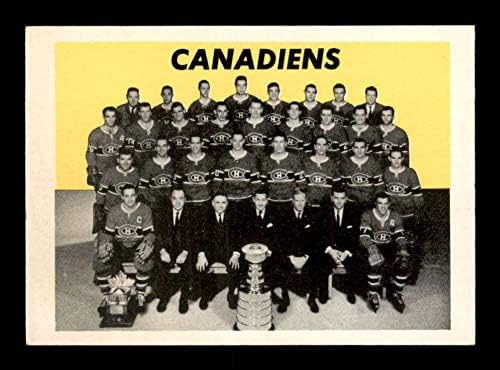 126 Montreal Canadiens Csapat Kártya SP - 1965 Topps Jégkorong Kártyák (Csillag) Osztályozott EXMT+ - Aláíratlan Jégkorong