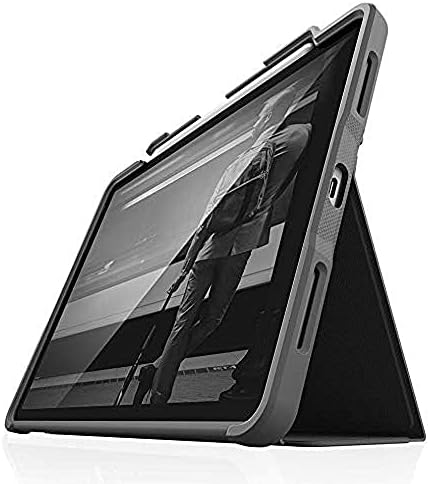 STM Táskák Dux Plusz Esetben Folio Védő tok Apple iPad Air 10.9 Inch (2020) - Fekete/Átlátszó [Apple tolltartó én Katonai