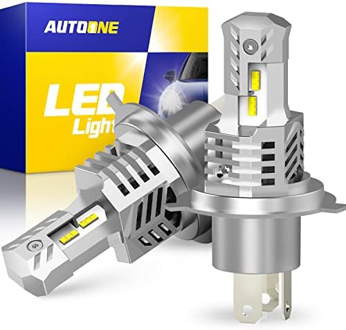 AUTOONE H4 LED Fényszóró Izzók, 12000LM 300% - kal Fényesebb 9003 HB2 LED Izzó, Vezeték nélküli Hi/Lo Dual Beam LED Izzó
