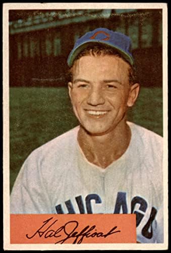1954 Bowman 205 Hal Jeffcoat Chicago Cubs (Baseball Kártya) VG+ Cubs