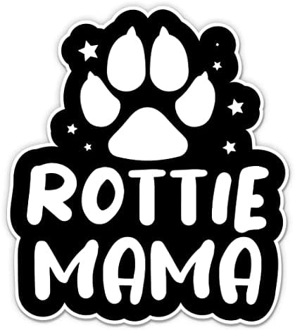 Rottweiler Mama Matrica - 3 Laptop Matrica - Vízhatlan Pvc Autó, Telefon, Víz, Üveg - Rottweiler Matrica