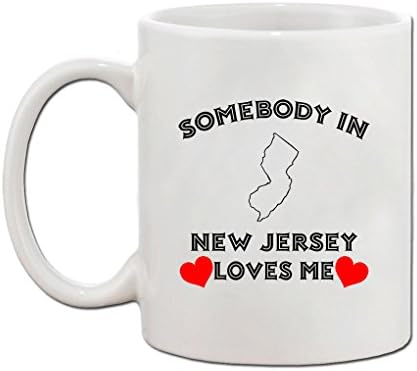 Valaki New Jersey Szeret Kerámia Kávés Bögre Tea Csésze Ünnep A Karácsony, A Hanuka Ajándék Férfi & Nő