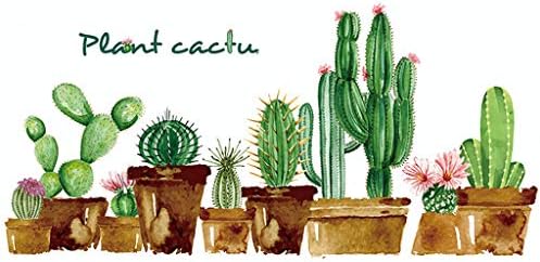 Kaktusz Zöld Gyermekek Óvoda Matrica Szoba Rajzfilm Haza Art Dekoráció, Fali Fali Matrica Osztályteremben Fali Matricák