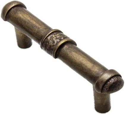 Carpe Diem Hardver 1888-3 Hagyományos Rusztikus Lekerekített Húzza, 3 Hüvelykes, Antik Bronz
