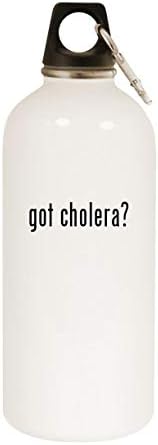 Molandra Termék van a kolera? - 20oz Rozsdamentes Acél, Fehér Üveg Vizet a Karabiner, Fehér