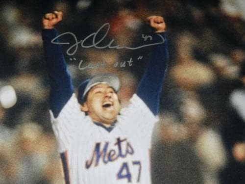 Jesse Orosco Dedikált 8x10 Fotó (keretes & Gubancos) - New York Mets! - Dedikált MLB Fotók