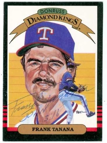 Autogramot Raktár 585857 Frank Tanana Dedikált Baseball Kártya - Gyémánt Király Donruss Baseball Kártya - No. 9 1985 Texas
