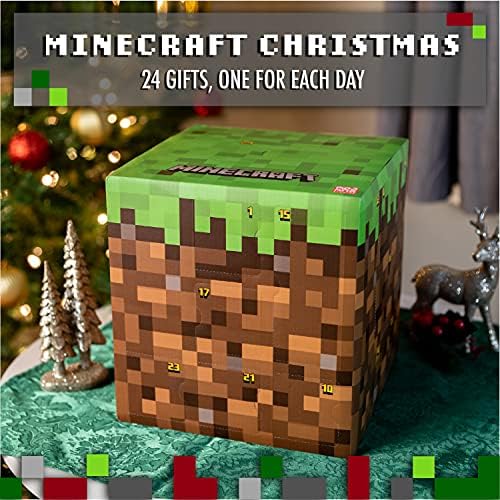 Paladone Minecraft Adventi Naptár 2022 a Merch Ajándékok - 24 Nap Karácsonyi Visszaszámlálás - Exkluzív Karakter & Ajándék