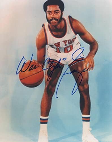 Walt Clyde Frazier Aláírt Autogramot 8x10 Fotó - New York Knicks Legenda Ritka! - Dedikált NBA-Fotók