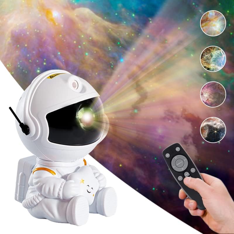 Csillag Projektor Galaxy Éjszakai Fény - Űrhajós Tér Projektor, Csillagos Köd, Mennyezeti LED Lámpa Időzítő, Távirányító,