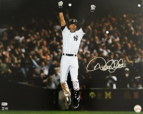 Derek Jeter NY Yankees Aláírt Utolsó Játék, Séta Le Találat 16x20 Fotó MLB Hiteles - Dedikált MLB Fotók