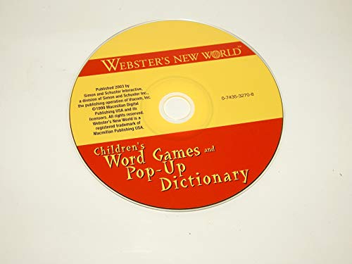 A Webster ' s New World Gyermekek Szót Játékok Pop-Up Szótár