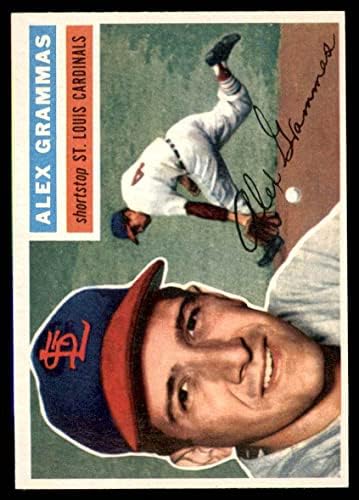 1956 Topps 37 Alex Grammas St. Louis Cardinals (Baseball Kártya) EX/MT Bíborosok