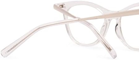 DIFF Olvasó szemüveg kék fény blokkoló, Könnyű Túlméretezett Olvasók Darcy Bókokat Szemüveg a Nők, Tiszta Kristály
