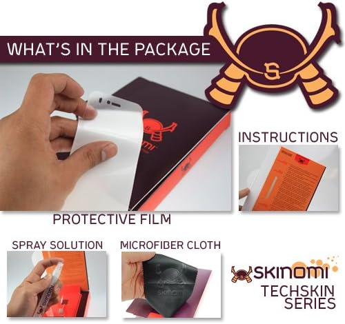 Skinomi Teljes Test Bőr Védő Kompatibilis az AT&T Trek HD (képernyővédő fólia + hátlap) TechSkin Teljes Lefedettség Tiszta