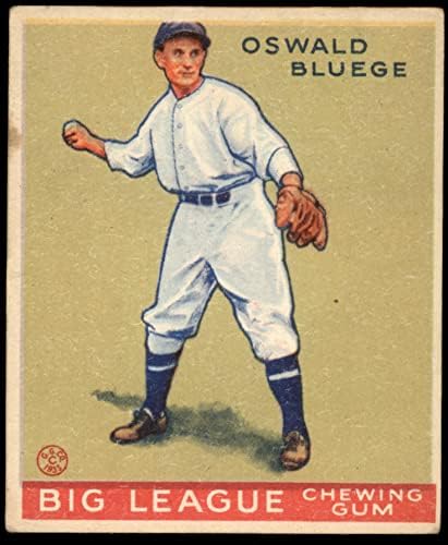 1933 Goudey 159 Ossie Bluege Washington Senators (Baseball Kártya) JÓ Szenátorok
