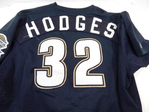 1994-96 Houston Astros Hodges 32 Játékban Használt Haditengerészet Jersey BP 48 8 - Game Használt MLB Mezek