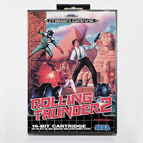ROMGame Rolling Thunder 2 Eu 16 Bites Sega Md Játék Kártya Kiskereskedelmi Doboz Sega Mega Drive Genesis