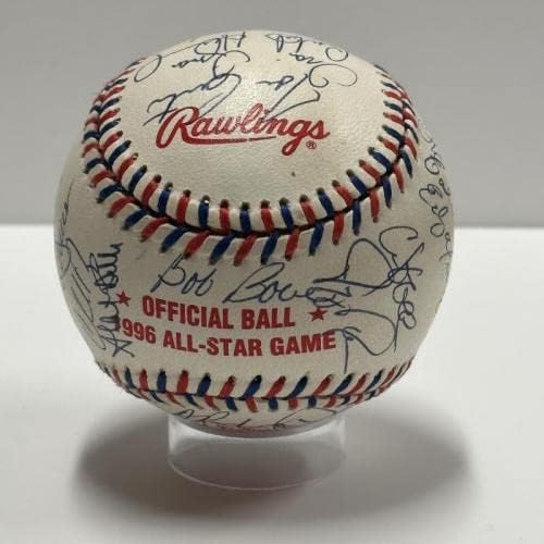 1996-Ban Az Amerikai Liga All-Star Csapat Multi-Dedikált Baseball, 30 Aláírások. A PSA - Dedikált Baseball