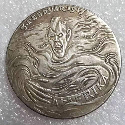 Antik Kézműves Német Másolat Emlékérme Készült, Régi Ezüst Pénzt Ezüst Kerek Külföldi Érme-Antik Gyűjtemény 1025