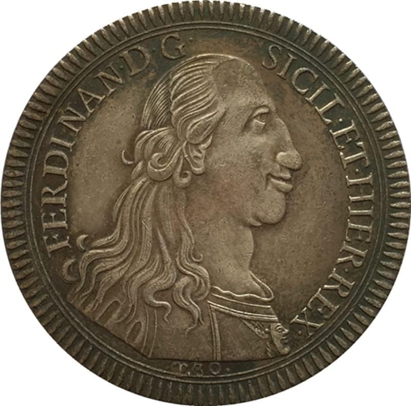 1793 Olasz Érmék Tiszta Réz Ezüstözött Antik Ezüst Dolláros Érmék Kézműves Gyűjtemény Csapás