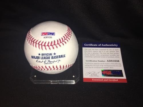 Theo Epstein Aláírt Hivatalos Hall Of Fame Baseball Chicago Cubs Red Sox PSA - Dedikált Baseball