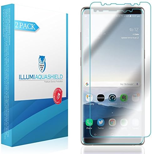ILLUMI AquaShield képernyővédő fólia Kompatibilis a Samsung Galaxy Note 8 (2 Csomag)(Kompatibilis Esetben) Nem-Buborék a