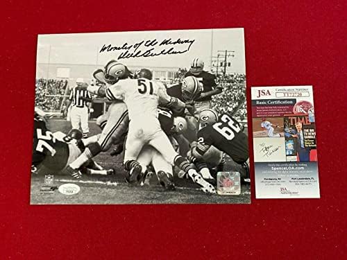 Dick Butkus, Dedikált SZÖVETSÉG (Szörny, a Midway) 8x10 Fotó (Szűkös) - Dedikált NFL-Fotók