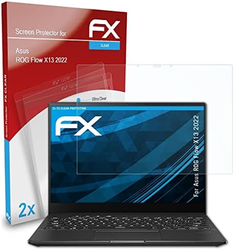 atFoliX Képernyő Védelem Film Kompatibilis az Asus ROG Flow X13 2022 képernyővédő fólia, Ultra-Tiszta FX Védő Fólia (2X)