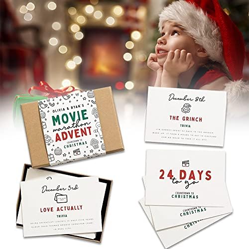 Karácsony Adventi Naptár 2022, 24pcs Karácsonyi Film, Adventi Naptár, Karácsonyi Naptár Adventi Visszaszámlálás Naptár Kártya