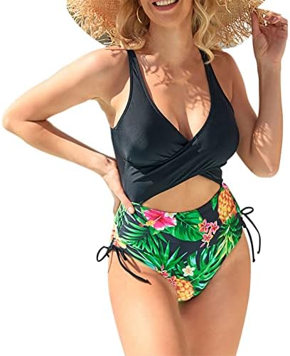 Szoknyás Bikini Alsó Női Fürdőruha Szexi Magas Derék Virágos Bikini Fürdőruha, Strand Úszás Áztassa Meleg Tavaszi Bikini