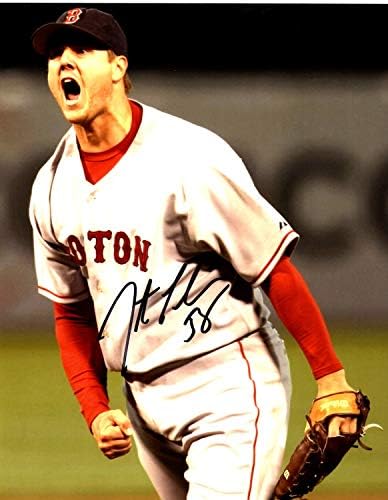 Jonathan Papelbon Aláírt - Dedikált Boston Red Sox 11x14 hüvelyk Fotó Hiteles