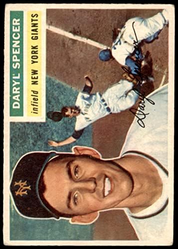 1956 Topps 277 Daryl Spencer New York Giants (Baseball Kártya) VG Óriások